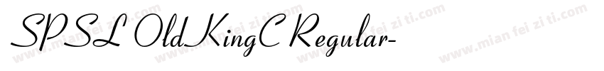 SPSL OldKingC Regular字体转换